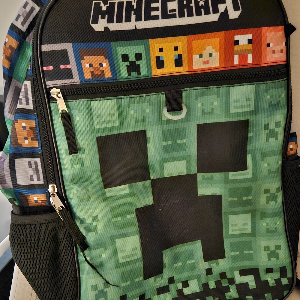 Minecraft 18" Backpack With A Large Inside & Outs… - image 1